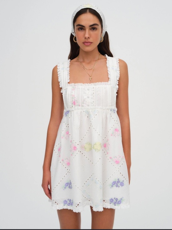 For Love And Lemons Dresses & Skirts - For Love And Lemons Andrea Embroidered Mini Dress